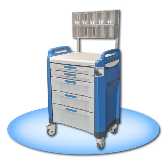 Medical trolley with medicine box 2.